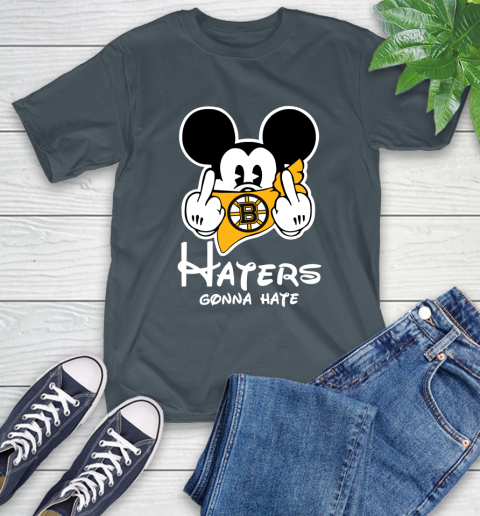 NHL Boston Bruins Haters Gonna Hate Mickey Mouse Disney Hockey T Shirt T-Shirt 10