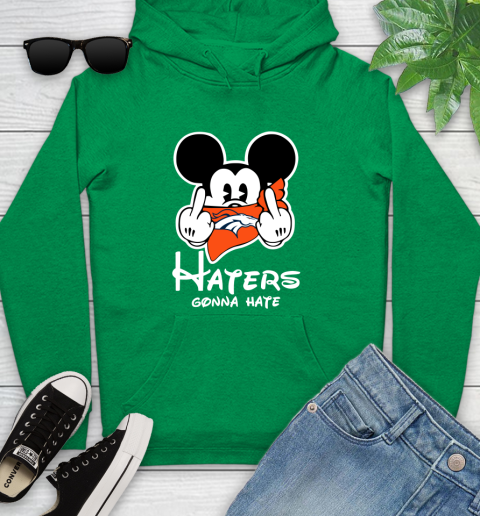 NFL Denver Broncos Haters Gonna Hate Mickey Mouse Disney Football T Shirt Youth Hoodie 9