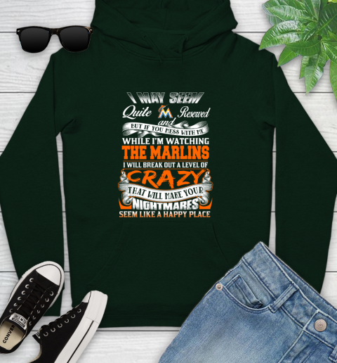 Miami Marlins MLB Baseball Don't Mess With Me While I'm Watching My Team Youth Hoodie 14