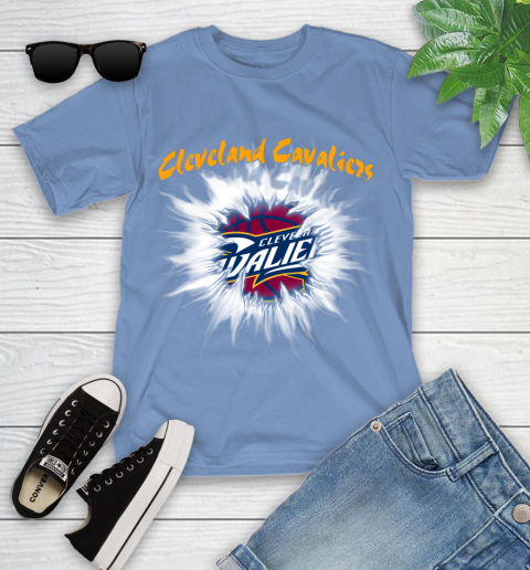 Cleveland Cavaliers NBA Basketball Rip Sports Youth T-Shirt 16 Cleveland Cavaliers NBA Basketball Rip Sports Youth T-Shirt - Image 16