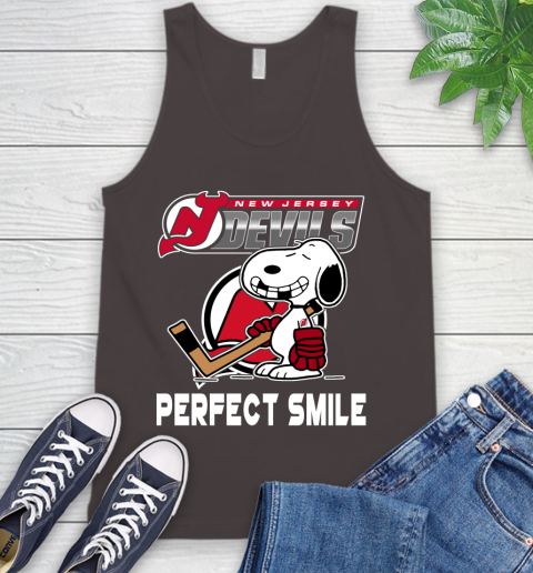 NHL New Jersey Devils Snoopy Perfect Smile The Peanuts Movie Hockey T Shirt Tank Top 6