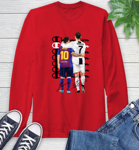 Champion Ronaldo and Messi Signatures Long Sleeve T-Shirt 9