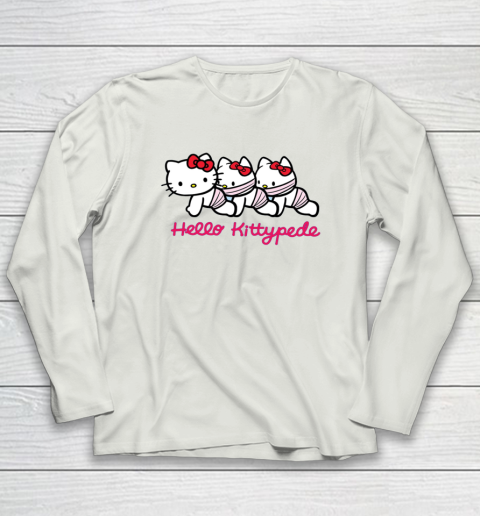 Hello Kittypede The Human Centipede Long Sleeve T-Shirt - Image 8