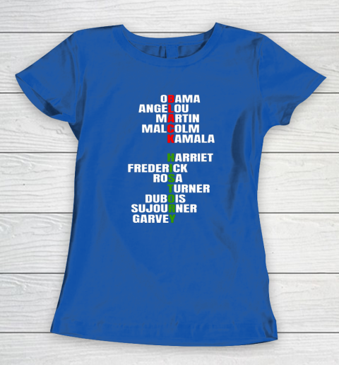 Obama Angelou Inspirational African Black History Month Women's T-Shirt 6