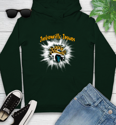Jacksonville Jaguars NFL Football Adoring Fan Rip Sports Youth Hoodie 14