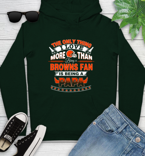 NFL The Only Thing I Love More Than Being A Cleveland Browns Fan Is Being A Papa Football Youth Hoodie 14