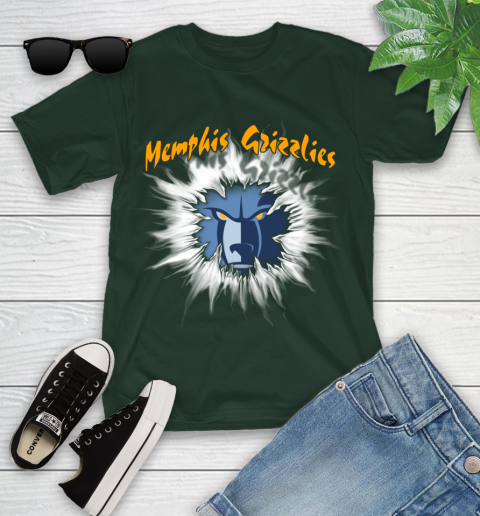 Memphis Grizzlies NBA Basketball Rip Sports Youth T-Shirt 5