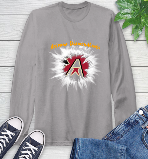 Arizona Diamondbacks MLB Baseball Adoring Fan Rip Sports Long Sleeve T-Shirt 6