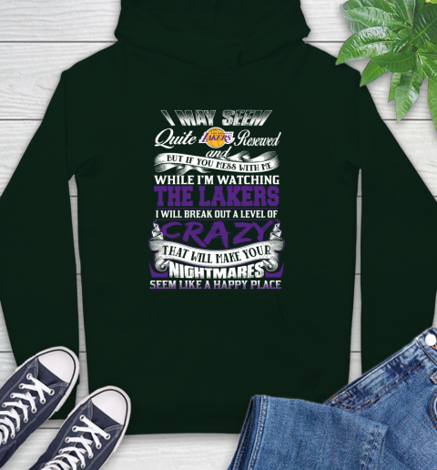 Los Angeles Lakers NBA Basketball Don't Mess With Me While I'm Watching My Team Hoodie 12