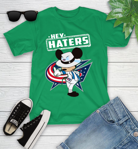 NHL Hey Haters Mickey Hockey Sports Columbus Blue Jackets Youth T-Shirt 8