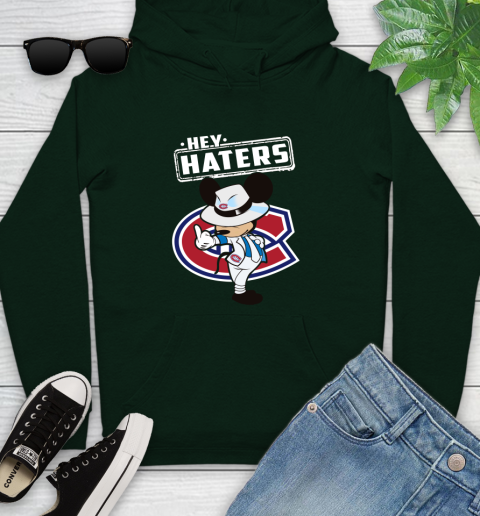 NHL Hey Haters Mickey Hockey Sports Montreal Canadiens Youth Hoodie 14