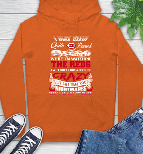 Cincinnati Reds MLB Baseball Don't Mess With Me While I'm Watching My Team Hoodie 4