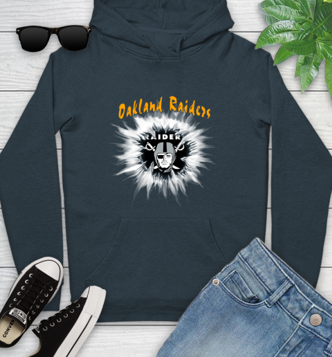 Oakland Raiders NFL Football Adoring Fan Rip Sports Youth Hoodie 10