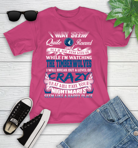 Minnesota Timberwolves NBA Basketball Don't Mess With Me While I'm Watching My Team Youth T-Shirt 11