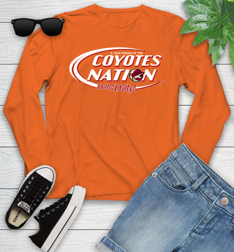 NHL A True Friend Of The Arizona Coyotes Dilly Dilly Hockey Sports Youth Long Sleeve 3
