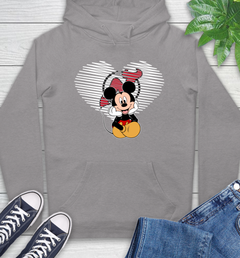 NHL New Jersey Devils The Heart Mickey Mouse Disney Hockey Hoodie 6