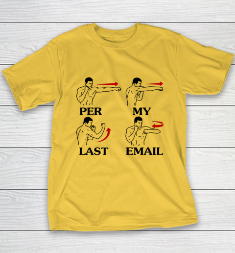 Per My Last Email Funny Men Costumed Youth T-Shirt 4