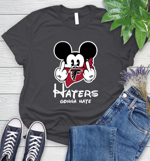 NFL Atlanta Falcons Haters Gonna Hate Mickey Mouse Disney Football T Shirt Women's T-Shirt 8