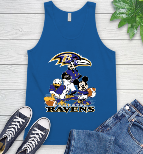 NFL Baltimore Ravens Mickey Mouse Donald Duck Goofy Football Shirt Tank Top 4
