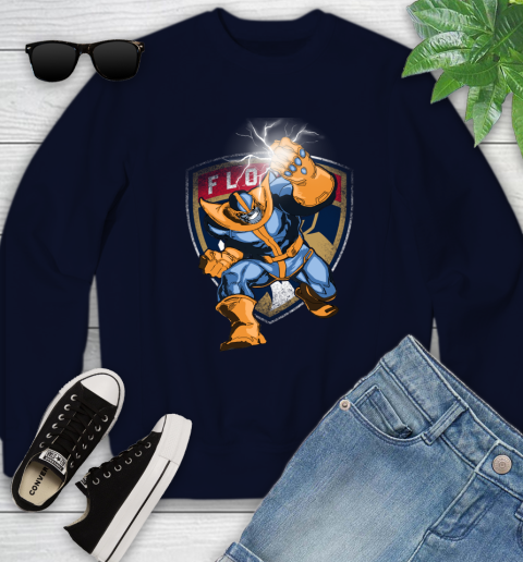 Florida Panthers NHL Hockey Thanos Avengers Infinity War Marvel Youth Sweatshirt 2