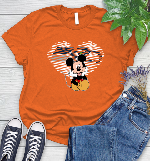 NFL Seattle Seahawks The Heart Mickey Mouse Disney Football T Shirt_000 Women's T-Shirt 3