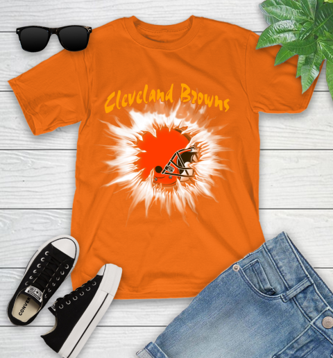 Cleveland Browns NFL Football Adoring Fan Rip Sports Youth T-Shirt 9