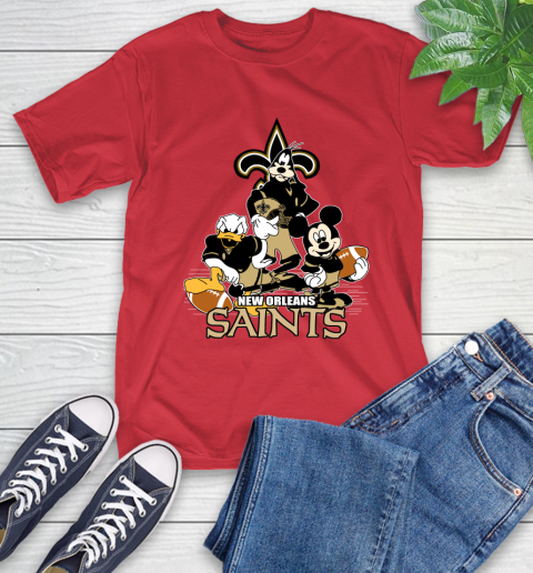 NFL New Orleans Saints Mickey Mouse Donald Duck Goofy Football Shirt T-Shirt 11