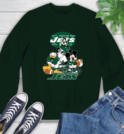 NFL New York Jets Mickey Mouse Donald Duck Goofy Football Shirt Sweatshirt 12