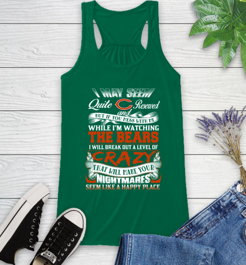 Chicago Bears NFL Football Don't Mess With Me While I'm Watching My Team Racerback Tank 6