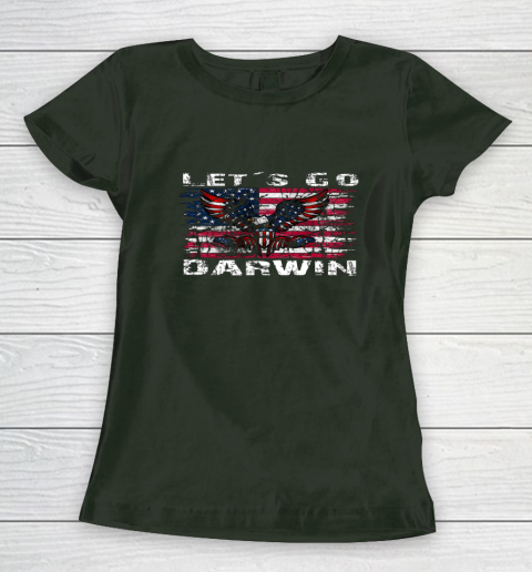 Let's go Darwin America Flag Eagle Women's T-Shirt 3