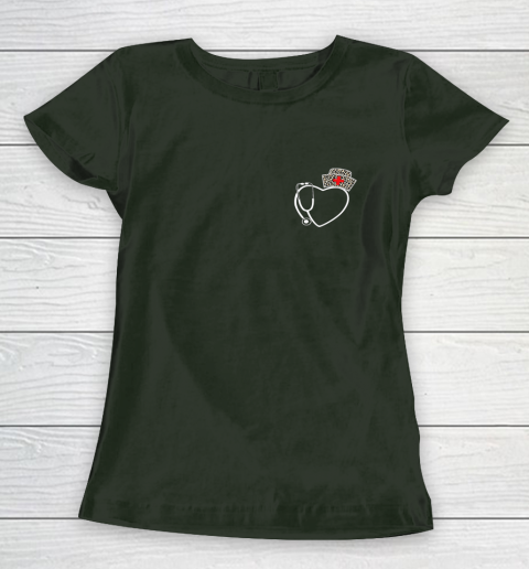 Heart Stethoscope Cute Love Nursing Gifts Valentine Day 2022 Women's T-Shirt 11