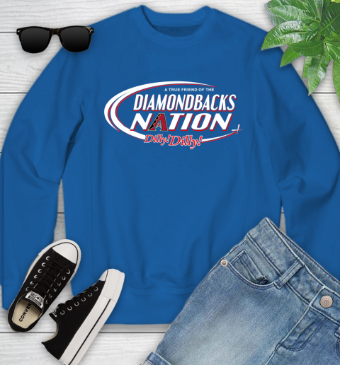 MLB A True Friend Of The Arizona Diamondbacks Dilly Dilly Baseball Sports Youth Sweatshirt 7