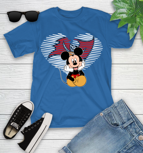 NFL Tampa Bay Buccaneers The Heart Mickey Mouse Disney Football T Shirt_000 Youth T-Shirt 12