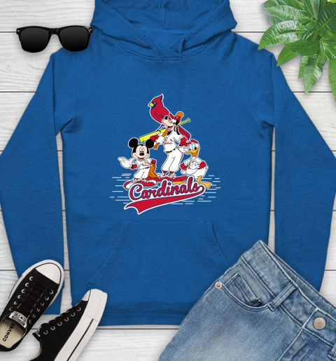 MLB St.Louis Cardinals Mickey Mouse Donald Duck Goofy Baseball T Shirt Youth Hoodie 11