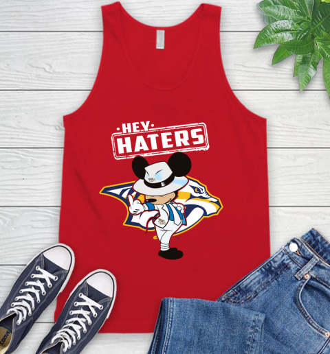 NHL Hey Haters Mickey Hockey Sports Nashville Predators Tank Top 5