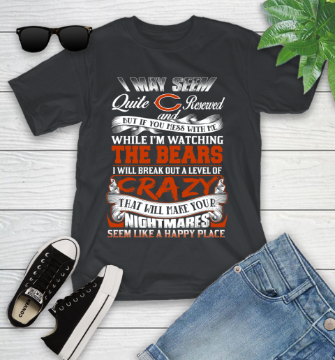 Chicago Bears NFL Football Don't Mess With Me While I'm Watching My Team Youth T-Shirt