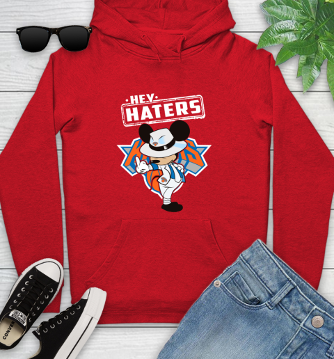 NBA Hey Haters Mickey Basketball Sports Oklahoma City Thunder Youth Hoodie 12