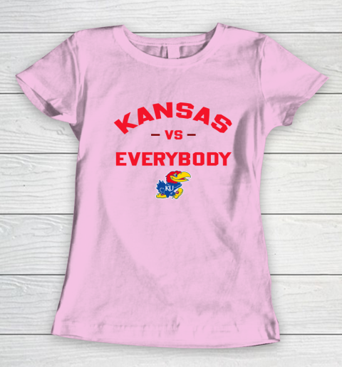 Kansas Jayhawks Vs Everybody Women's T-Shirt 5