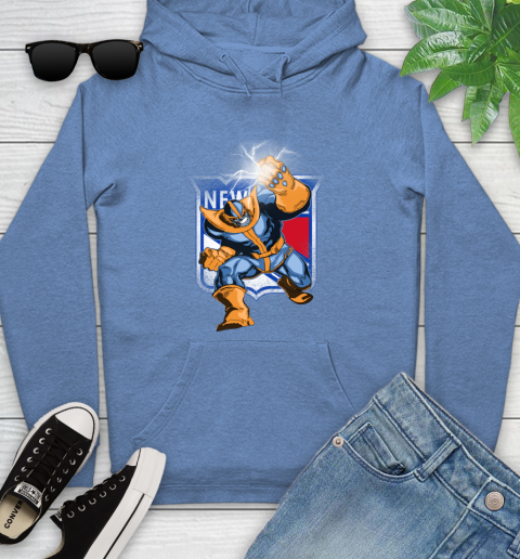 New York Rangers NHL Hockey Thanos Avengers Infinity War Marvel Youth Hoodie 13