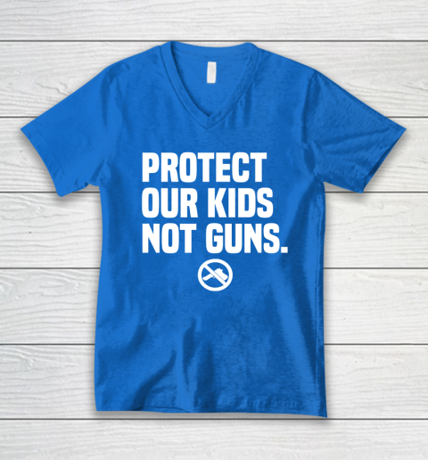 Wear Orange Protect Our Kids Not Guns Shirt End Gun Violence V-Neck T-Shirt 4