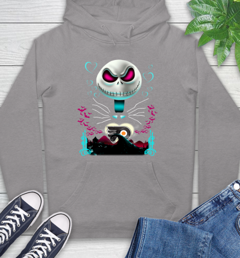 NHL Philadelphia Flyers Jack Skellington Sally The Nightmare Before Christmas Hockey Hoodie 6