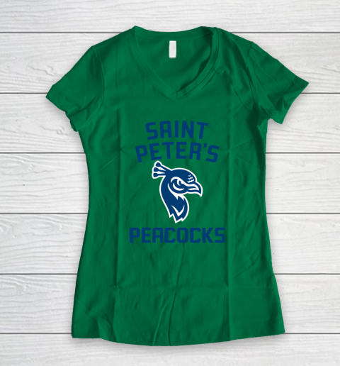 St Peters Peacocks Women's V-Neck T-Shirt 3