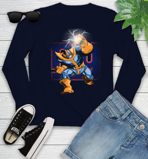 New York Giants NFL Football Thanos Avengers Infinity War Marvel Youth Long Sleeve 2