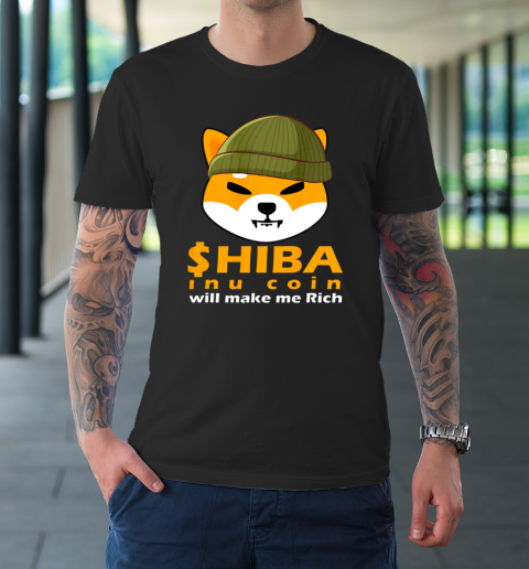 Shiba Will Make Me Rich Vintage Shiba Inu Coin Shiba Army T-Shirt