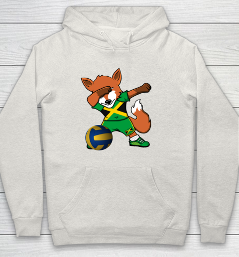 Dabbing Fox Jamaica Volleyball Fans Jersey Jamaican Hoodie 12