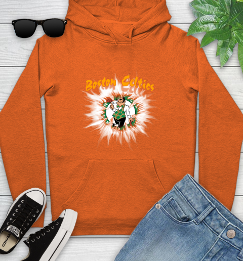 Boston Celtics NBA Basketball Rip Sports Youth Hoodie 4