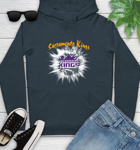 Sacramento Kings NBA Basketball Rip Sports Youth Hoodie 10