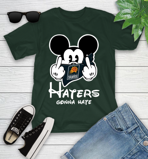 NBA Phoenix Suns Haters Gonna Hate Mickey Mouse Disney Basketball T Shirt Youth T-Shirt 5