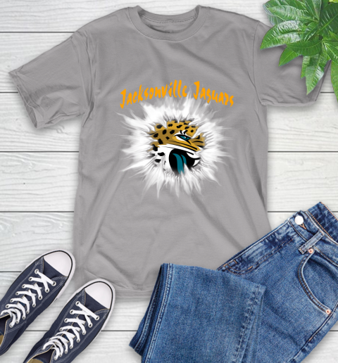 Jacksonville Jaguars NFL Football Adoring Fan Rip Sports T-Shirt 6