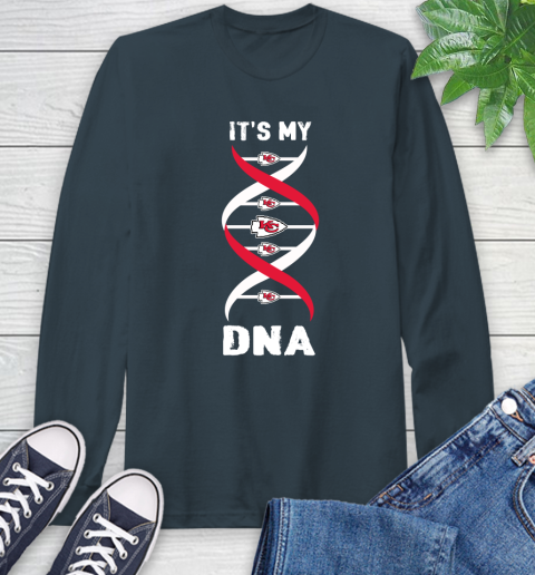 Kansas City Chiefs NFL Football It's My DNA Sports Long Sleeve T-Shirt 9